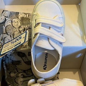 Kids white Superga size 10.5